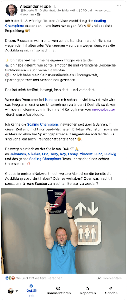 Trusted Advisor Digitalagentur Move Elevator